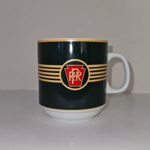 Vintage Pennsylvania Railroad PRR Coffee Cup Mug Michael Leson American Rails